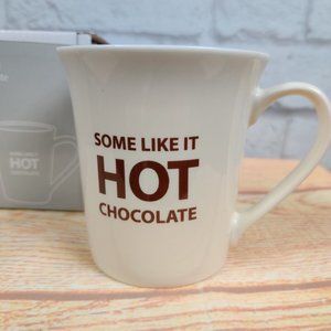 Sipology Steeped Tea Cocoa Mug Some Like it Hot Chocolate White 12.8 oz 380 ML